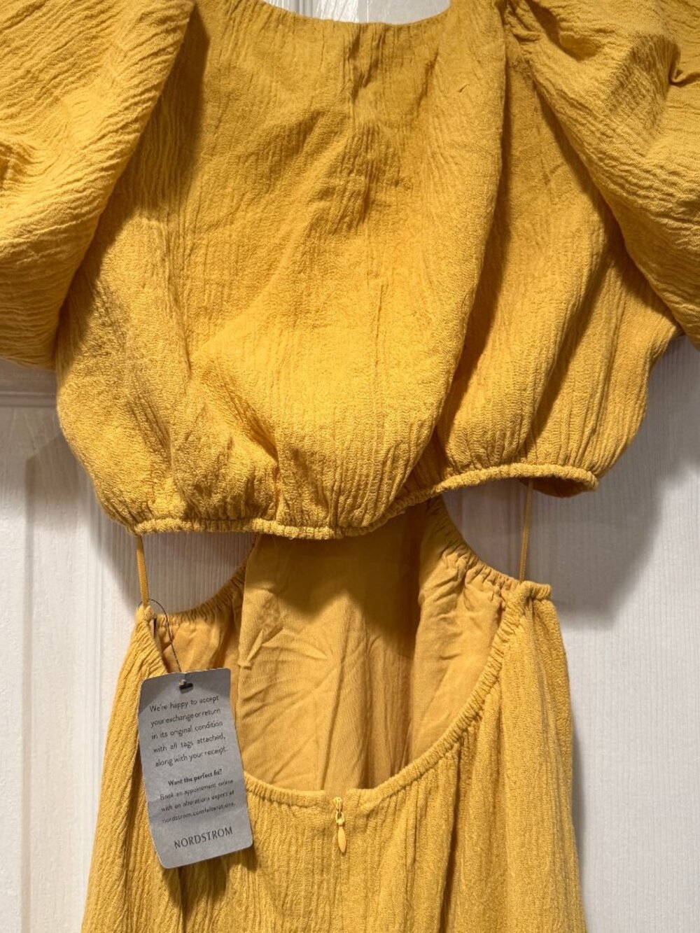 ASTR The Label Mustard Yellow Cutout Maxi Dress – Size Small – New With Tags